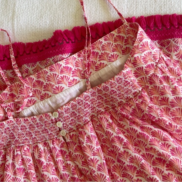 Vineyard Vines Pink Shell Fringe Dress Size Small - Picture 3 of 4